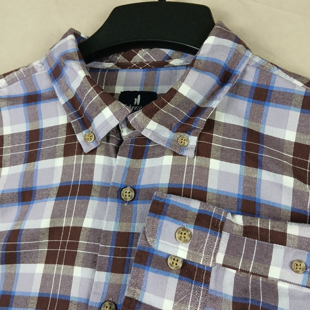 Johnnie O XL Mens Shirt Button Down Long Sleeve Lightweight Flannel 24x29